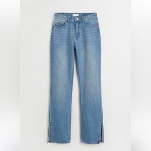 H&M Split Hem 90s Straight Jeans Women Size 8